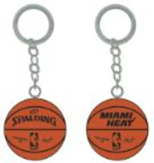 Miami Heat 3-D Basketball Keychain - spalding - PSGLS0449388