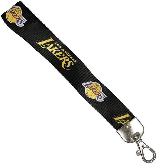 Los Angeles Lakers Lanyard Wristlet Black - PSGLS0460958