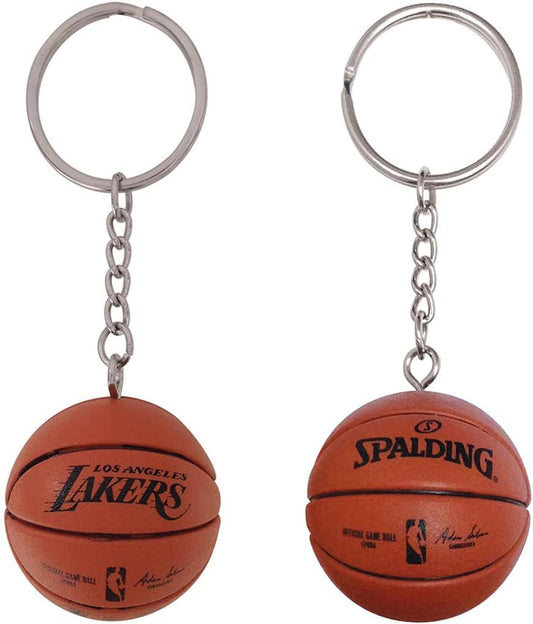 Los Angeles Lakers 3-D Basketball Keychain - spalding - PSGLS0269744