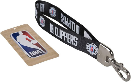 Los Angeles Clippers Lanyard Wristlet Black - PSGLS0467784