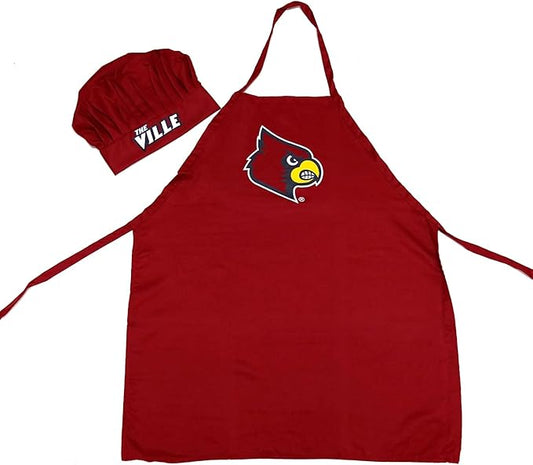 Louisville Cardinals Apron & Chef Hat Set Red - PSGLS0279417