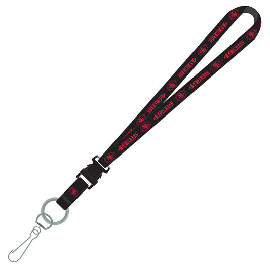 San Francisco 49ers Lanyard Team Black - LNS1940