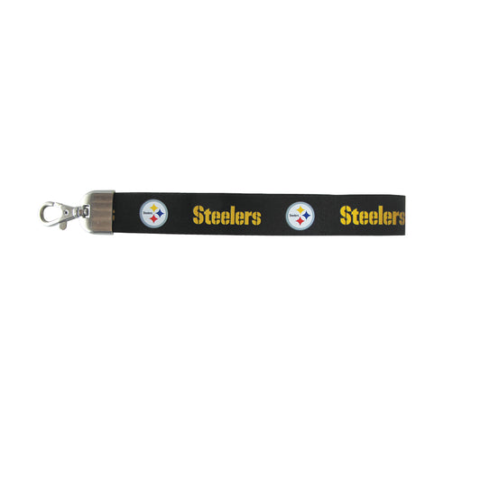 Pittsburgh Steelers Wristlet Lanyard Black - LWS2301