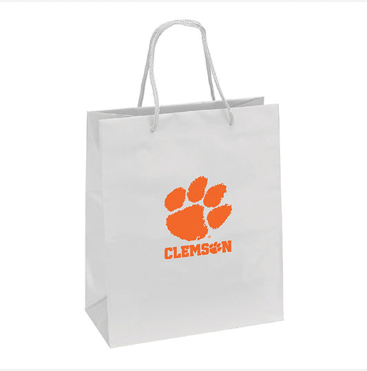 Clemson Tigers Gift Bag Elegant White - PSGLS0263983