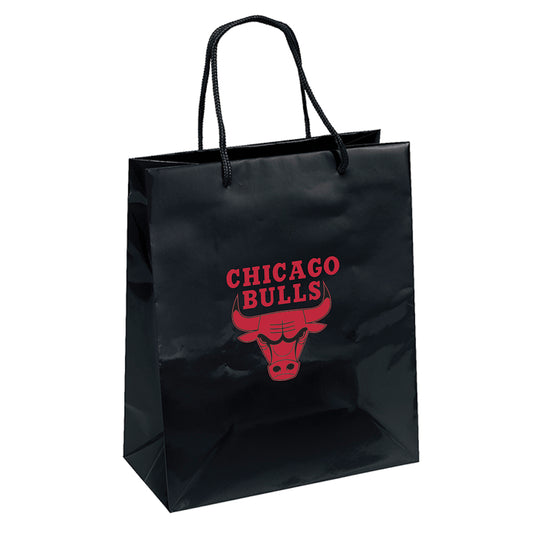 Chicago Bulls Medium Gift Bag 10x12 Elegant Black - PSGLS0264155