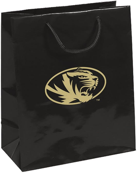 Missouri Tigers Medium Gift Bag 10x12 Elegant Black - PSGLS0265511