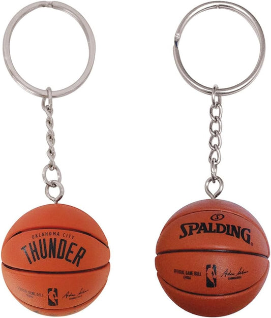 Oklahoma Thunder 3-D Basketball Keychain - spalding - PSGLS0269755