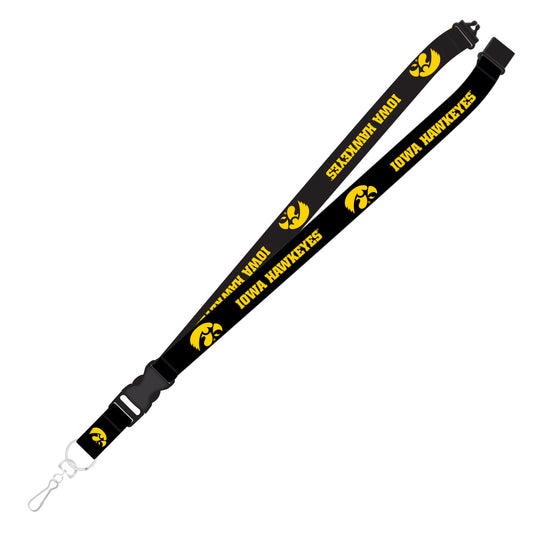 Iowa Hawkeyes Lanyard Team Black C - PSGLS0272026