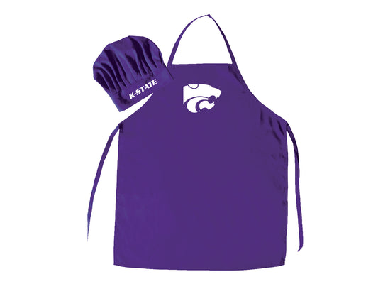 Kansas State Wildcats Apron & Chef Hat Set Purple - PSGLS0279390