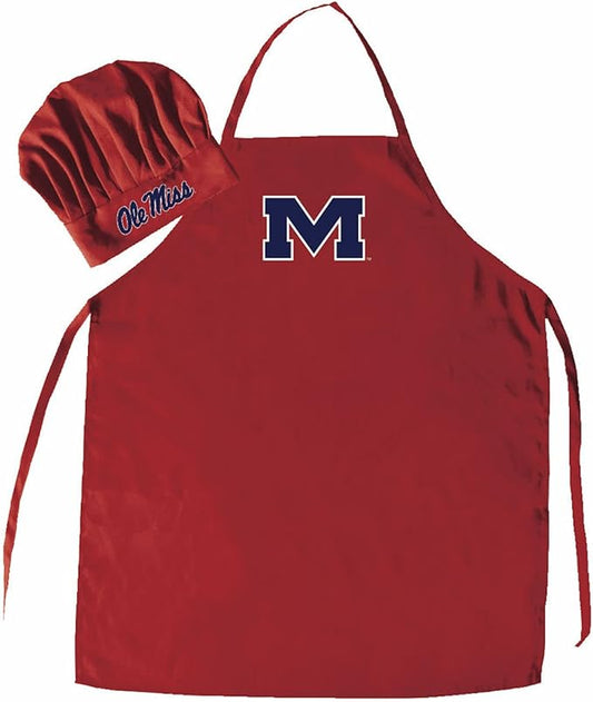 Mississippi Rebels Apron & Chef Hat Set Red - PSGLS0279404