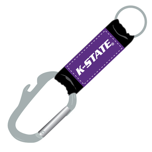 Kansas State Wildcats Keychain Carabiner Wordmark Legacy - PSGLS0279819