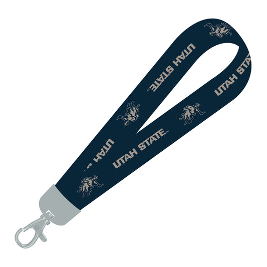 Utah State Aggies Wristlet Lanyard Navy - PSGLS0292629