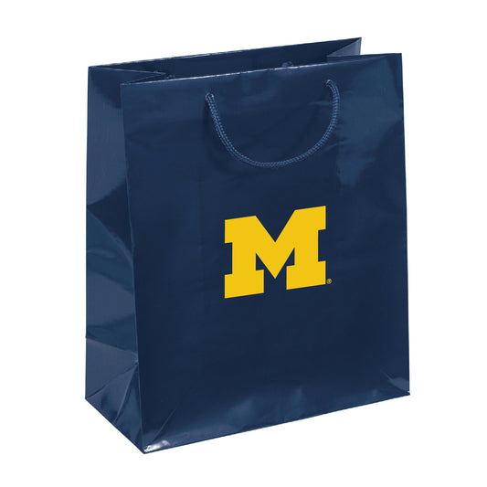 Michigan Wolverines Medium Gift Bag 10x12 Elegant - PSGLS0294442