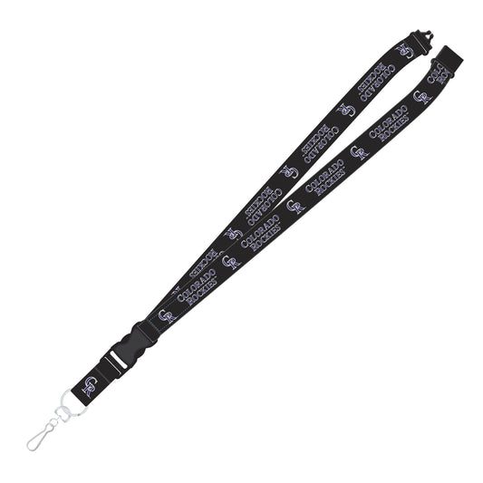 Colorado Rockies Lanyard Team Black C - PSGLS0448487