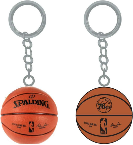 Philadelphia 76ers 3-D Basketball Keychain - spalding - PSGLS0448581