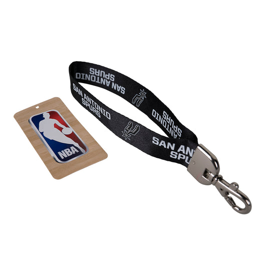 San Antonio Spurs Lanyard Wristlet Black - PSGLS0448867