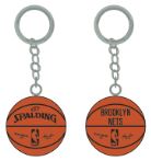 Brooklyn Nets 3-D Basketball Keychain - spalding - PSGLS0449383