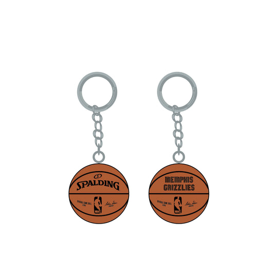 Memphis Grizzlies 3-D Basketball Keychain  - spalding - PSGLS0449387