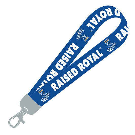 Kansas City Royals Lanyard Wristlet Raised Royal Blue - PSGLS0457034