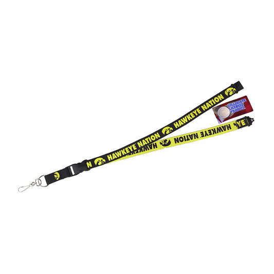 Iowa Hawkeyes Lanyard Two-tone Hawkeye Nation C - PSGLS0457196