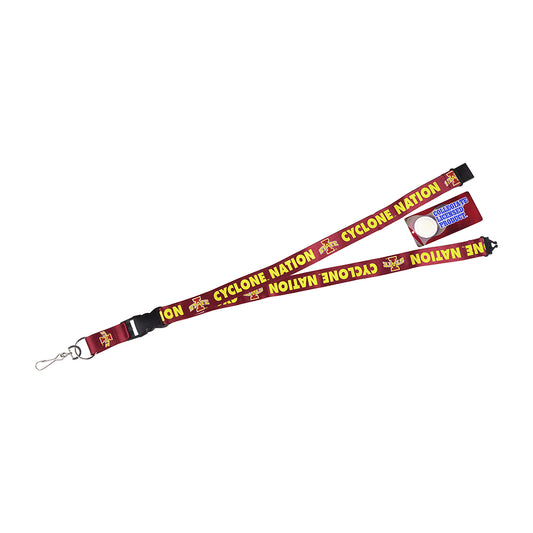 Iowa State Cyclones Lanyard Team Cyclone Nation Red C - PSGLS0457199