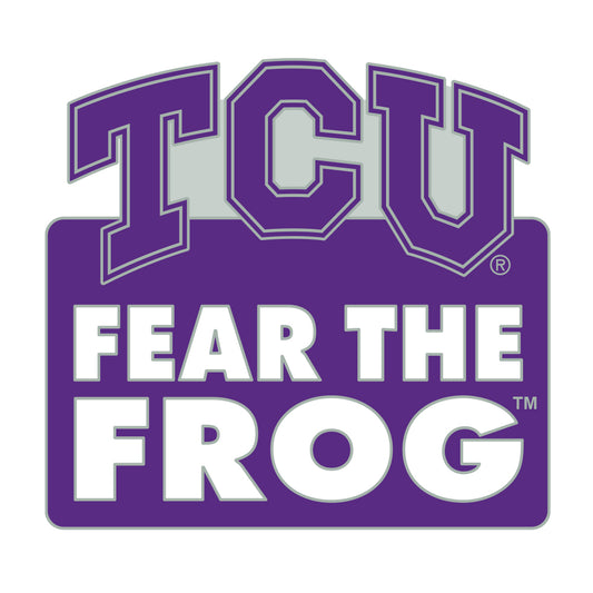 TCU Horned Frogs Lapel Pin Tagline Fear The Frog - PSGLS0457219