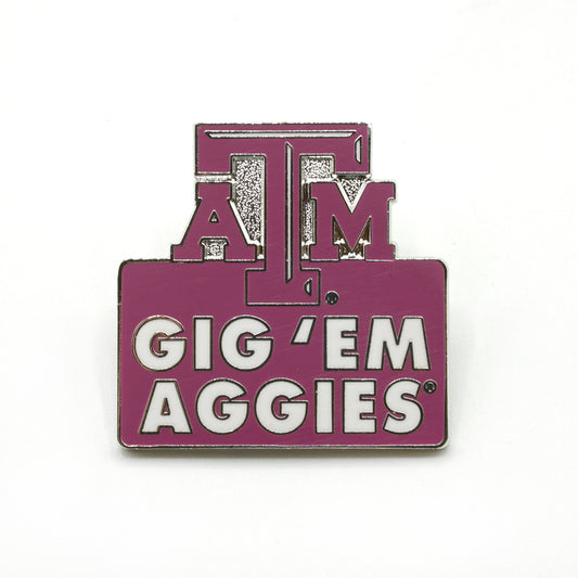 Texas A&M Aggies Lapel Pin Tagline Gig 'Em Aggies - PSGLS0457220