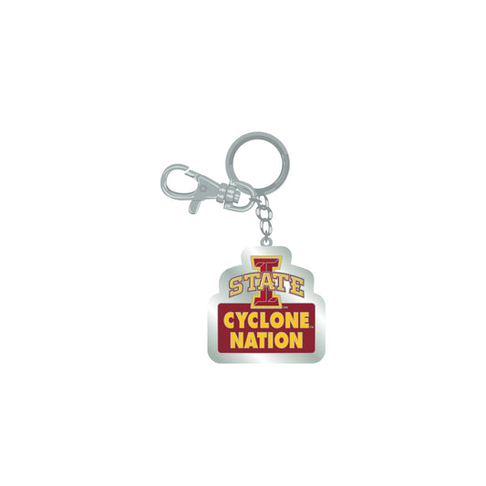 Iowa State Cyclones Keychain Zamac Cyclone Nation - PSGLS0457230