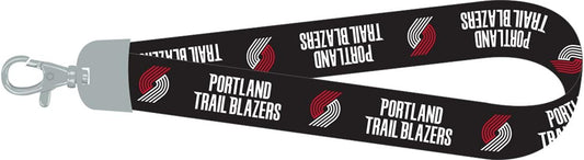 Portland Trail Blazers Lanyard Wristlet Black - PSGLS0458099