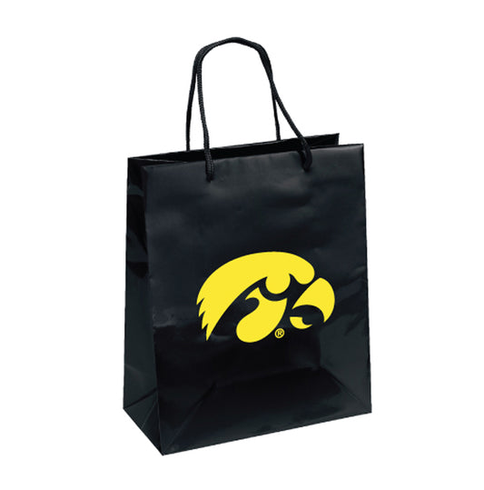 Iowa Hawkeyes Medium Gift Bag 10x12 Elegant Black - PSGLS0458841