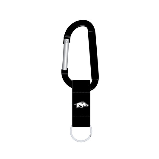 Arkansas Razorbacks Keychain Carabiner Jumbo Blackout - PSGLS0461416