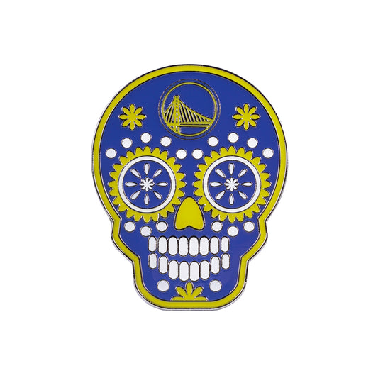 Golden State Warriors Lapel Pin Sugar Skull - PSGLS0467974