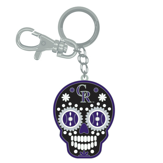 Colorado Rockies Keychain Zamac Sugar Skull - PSGLS0469145