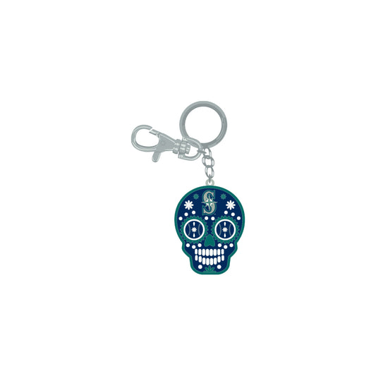 Seattle Mariners Keychain Zamac Sugar Skull - PSGLS0469146