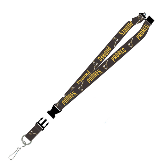 San Diego Padres Lanyard Team Brown w/ Swinging Friar Logo - PSGLS0469361