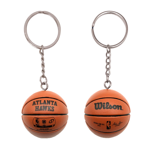 Atlanta Hawks 3-D Basketball Keychain - wilson 2022 - PSGLS0473760