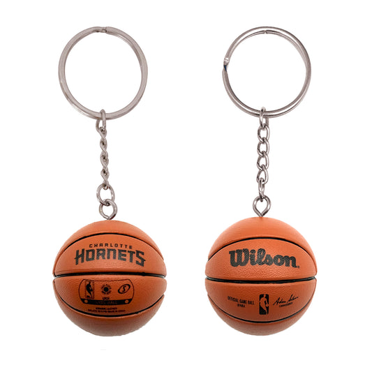 Charlotte Hornets 3-D Basketball Keychain  Legacy - PSGLS0473762