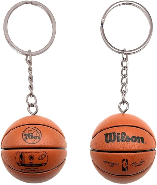 Philadelphia 76ers 3-D Basketball Keychain  Legacy - PSGLS0473778