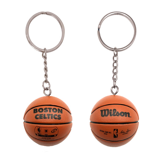 Boston Celtics 3-D Basketball Keychain  Legacy - PSGLS0473779