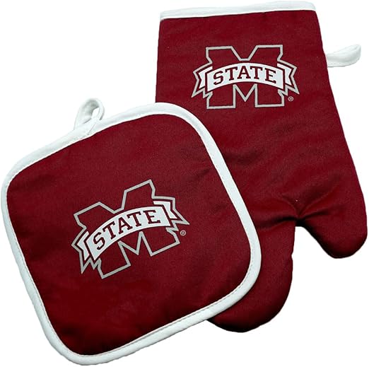 Mississippi State Bulldogs Oven Mitt & Potholder - Maroon - PSGLS0474849