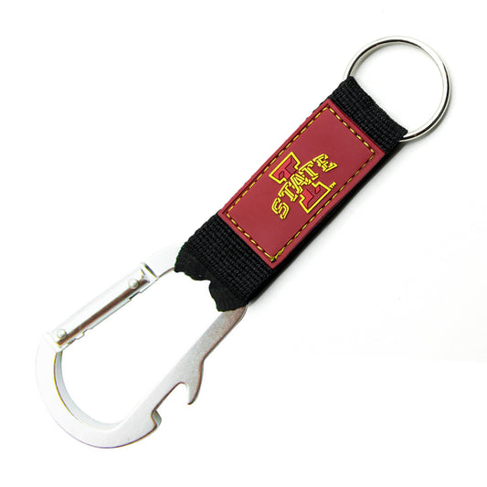 Iowa State Cyclones Keychain Carabiner Wordmark Red - PSGLS0475279