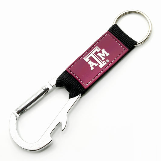 Texas A&M Aggies Keychain Carabiner Wordmark Maroon - PSGLS0475298