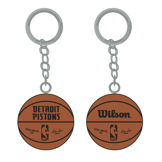 Detroit Pistons 3-D Basketball Keychain - wilson 2024 - PSGLS0478159