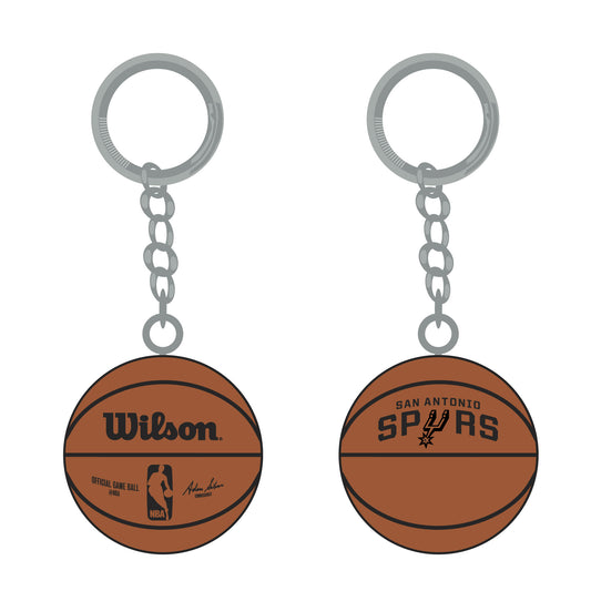 San Antonio Spurs 3-D Basketball Keychain - wilson 2024 - PSGLS0478162