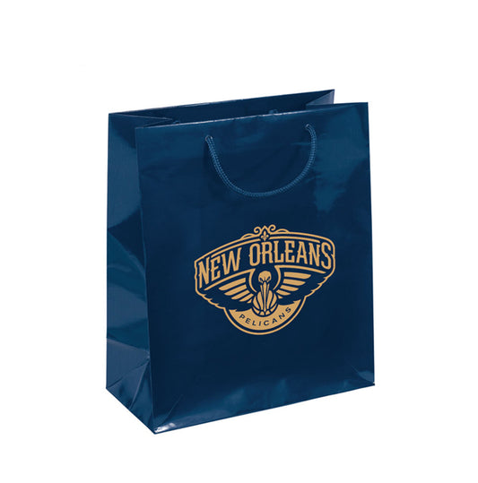 New Orleans Pelicans Medium Gift Bag 10x12 Elegant navy - PSGLS0480930