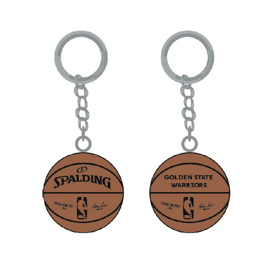 Golden State Warriors 3-D Basketball Keychain - spalding - PSGLS0467416