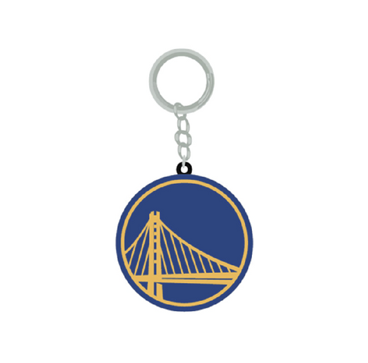 Golden State Warriors PVC Logo Keychain - PSGLS0466789