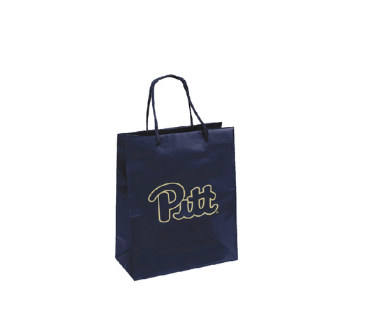 Pittsburgh Panthers Medium Gift Bag 10x12 Elegant Navy - PSGLS0458855