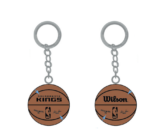 Sacramento Kings 3-D Basketball Keychain - wilson 2024 - PSGLS0478161