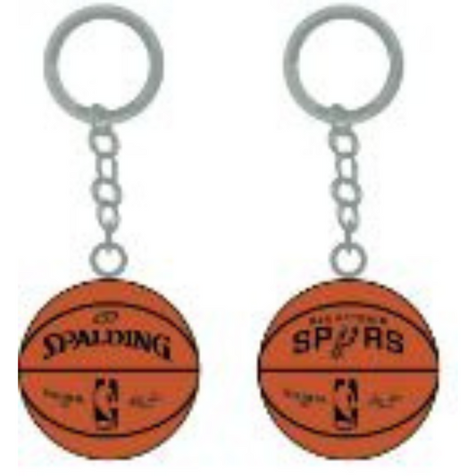 San Antonio Spurs 3-D Basketball Keychain - spalding - PSGLS0449392